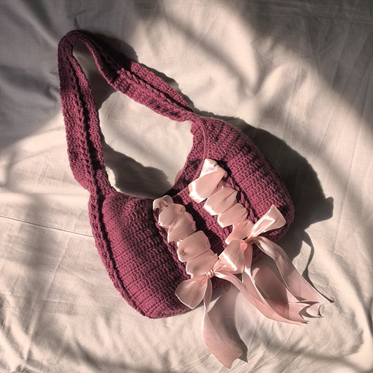 Crochet Ribbon Bag